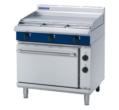 Blue seal E506A electric cooking range with convection oven and griddle